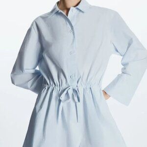 COS Women's Playsuit UK XS Blue 100% Cotton Romper